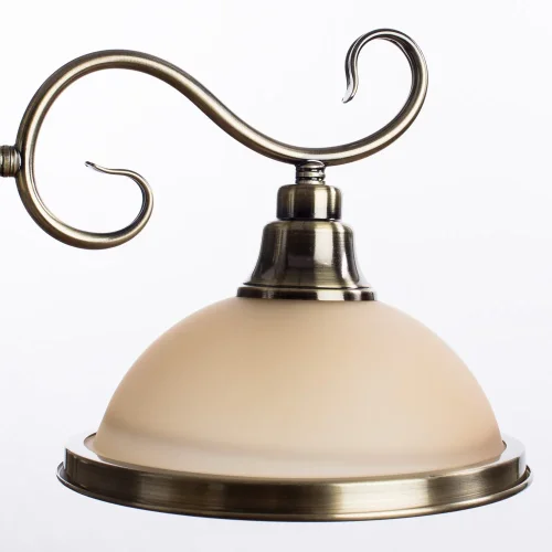 Люстра подвесная Safari A6905LM-3AB Arte Lamp бежевая на 3 лампы, основание античное бронза в стиле классический кантри  фото 2