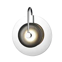 Бра LED Rainbow VL5743W11 Vele Luce чёрный серый на 1 лампу, основание хром в стиле арт-деко современный 