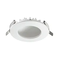 Светильник точечный LED Gesso 358275 Novotech белый на 1 лампу, основание белое в стиле современный 