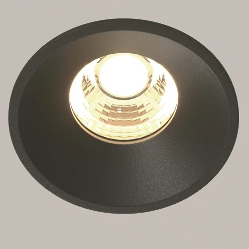 Светильник точечный LED Round DL058-7W3K-B Maytoni чёрный на 1 лампу, основание в стиле современный фото 12