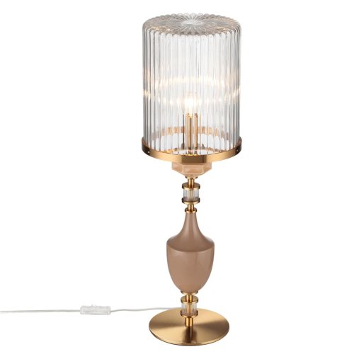 Настольная лампа Terra 5414/1TA Odeon Light прозрачная на 1 лампу, основание латунь античное бронза керамика металл в стиле классический современный фото 3 Настольная лампа Terra 5414/1TA Odeon Light прозрачная на 1 лампу, основание латунь античное бронза керамика металл в стиле классический современный фото 3