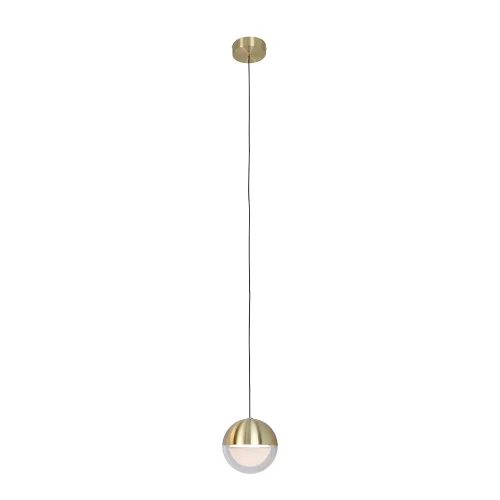 Светильник подвесной LED Luna 4370-1P Favourite прозрачный на 1 лампу, основание золотое в стиле современный 