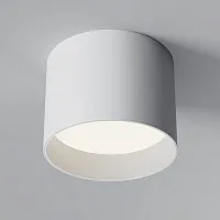 Светильник накладной Glam C096CL-GX53-W Maytoni белый 1 лампа, основание белое в стиле хай-тек современный круглый