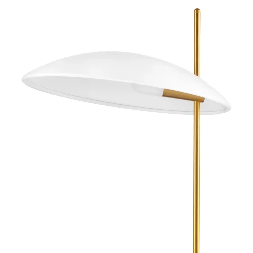 Настольная лампа LED Marmara 801916 Lightstar белая 1 лампа, основание золотое белое мрамор металл в стиле арт-деко  фото 6