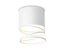 Светильник накладной TN71103 Ambrella light белый 1 лампа, основание белое в стиле хай-тек современный круглый