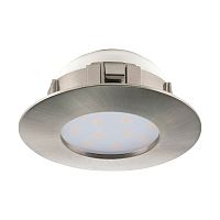 Светильник точечный LED PINEDA 95819 Eglo никель серый 1 лампа, основание никель серое в стиле модерн 