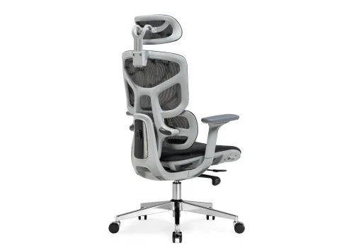 Компьютерное кресло Samur black / gray 15818 Woodville, чёрный/сетка, ножки/металл/хром, размеры - *1370***700*700 фото 4