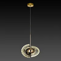 Светильник подвесной LED LSP-8478 Lussole золотой белый 1 лампа, основание золотое в стиле современный 