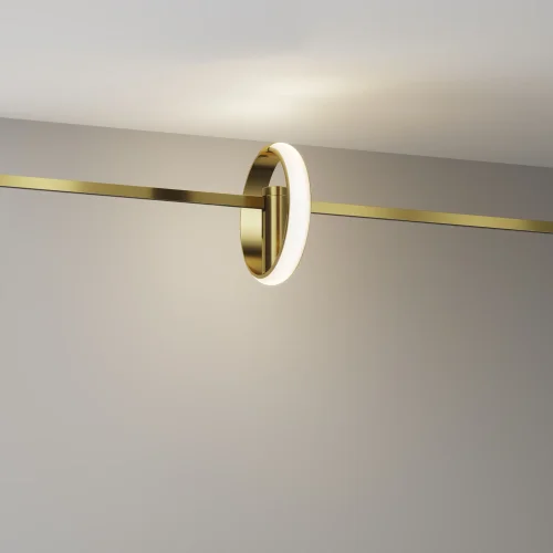 Трековый светильник LED Zero Flarity 3000K 10Вт 180° Magnetic trаck system Flarity TR230-1-10W3K-BS Maytoni для шинопроводов серии Magnetic trаck system Flarity латунь фото 6