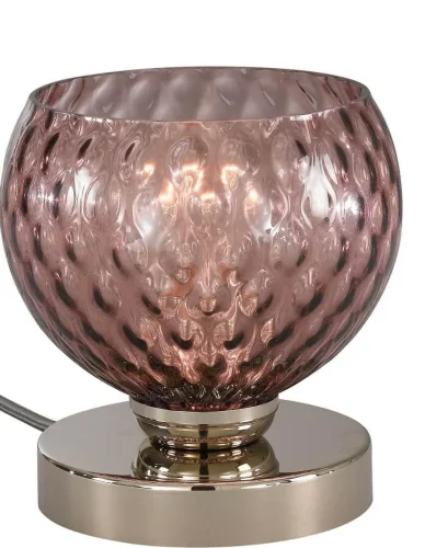 Настольная лампа P 10006/1 Reccagni Angelo фиолетовая 1 лампа, основание никель металл в стиле современный классический  фото 2