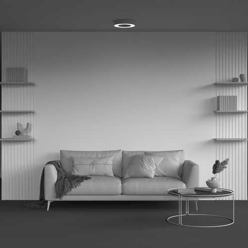 Светильник потолочный LED Lua C093CL-24W3K-W Maytoni белый на 1 лампу, основание белое в стиле современный хай-тек круглый фото 5