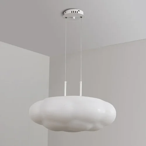 Люстра подвесная ODDLY D D30 219507-23 ImperiumLoft белая на 1 лампа, основание белое в стиле современный скандинавский минимализм  фото 5
