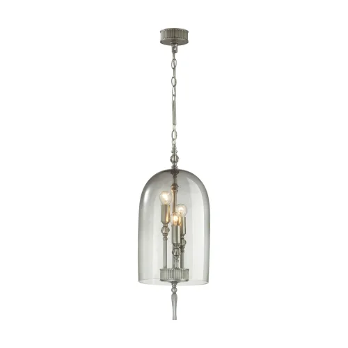 Светильник подвесной Bell 4882/3 Odeon Light серый прозрачный 3 лампы, основание матовое серебро в стиле классический  фото 2