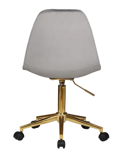 Офисное кресло набор 2 шт. SET-2 9800-Gold-LM MONTY GOLD, цвет серый велюр (MJ9-75) Dobrin, /велюр, ножки/металл/золотой, размеры - 820*930***620*620 фото 6 Офисное кресло набор 2 шт. SET-2 9800-Gold-LM MONTY GOLD, цвет серый велюр (MJ9-75) Dobrin, /велюр, ножки/металл/золотой, размеры - 820*930***620*620 фото 6