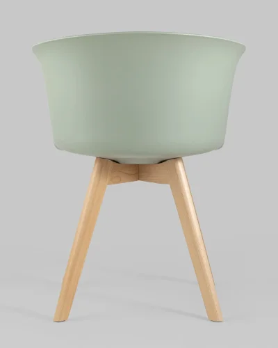 Стул Blossom с подушкой серо-зеленый УТ000005385 Stool Group, зелёный/ткань, ножки/дерево/бежевый, размеры - ***** фото 5