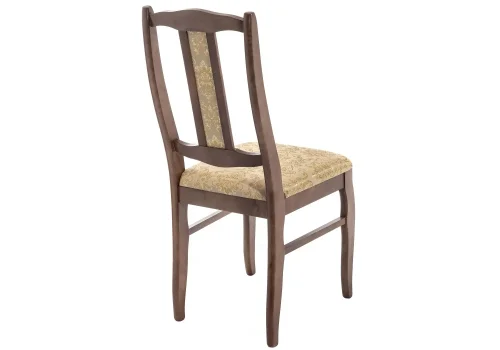 Деревянный стул Киприан 339020 Woodville, бежевый/ткань, ножки/дерево/орех, размеры - ****420*510 фото 4
