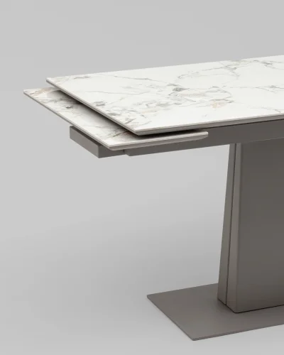 Стол Арнон 120-180/80/76, столешница МДФ16/керамика Cold jade УТ000040455 Stool Group столешница бежевая из керамика фото 5