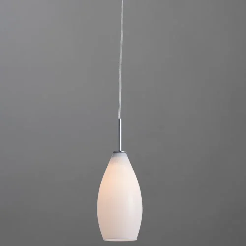 Светильник подвесной Bicchiere A4282SP-1CC Arte Lamp белый 1 лампа, основание хром в стиле современный  фото 2