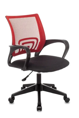 Кресло оператора Topchairs ST-Basic красный TW-35N сиденье черный TW-11 сетка/ткань крестовина пласт УТ000035166 Stool Group, красный/ткань, ножки/пластик/чёрный, размеры - ****580*605