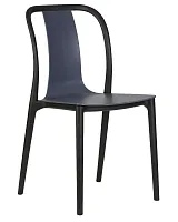 Стул обеденный  669PP-LMZL ADAM, цвет сиденья серо-голубой, цвет основания черный Dobrin, серый синий/, ножки/пластик/чёрный, размеры - ****440*535