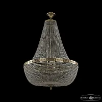 Люстра подвесная 19051/H2/80IV G C1 Bohemia Ivele Crystal прозрачная на 22 лампы, основание золотое в стиле классический sp