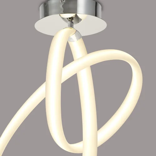 Светильник потолочный LED Armonia 6724 Mantra белый 1 лампа, основание хром в стиле современный хай-тек  фото 4