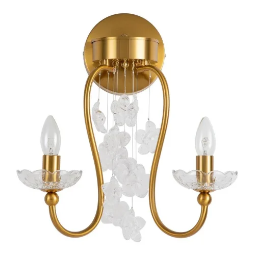Бра Bellis 2871-2W Favourite без плафона на 2 лампы, основание золотое в стиле классический 
