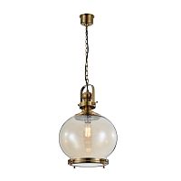 Светильник подвесной лофт Vintage 4974 Mantra прозрачный 1 лампа, основание бронзовое в стиле лофт 