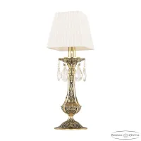 Настольная лампа 71100L/1 GB SQ01 Bohemia Ivele Crystal белая 1 лампа, основание золотое металл в стиле классический sp