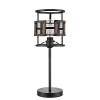 Настольная лампа лофт Legion VL6272N01 Vele Luce чёрная коричневая 1 лампа, основание чёрное металл в стиле лофт 