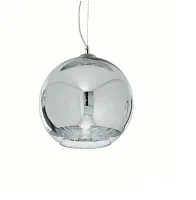 Светильник подвесной NEMO SP1 D30 FADE Ideal Lux хром прозрачный на 1 лампу, основание хром в стиле современный шар