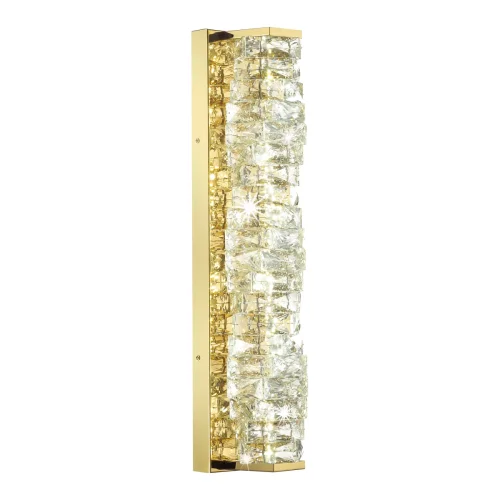 Бра LED Straza 4999/15WL Odeon Light прозрачный на 1 лампа, основание золотое в стиле современный  фото 3