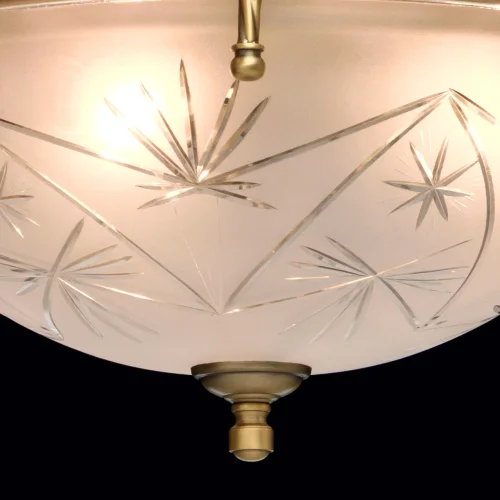 Люстра подвесная Афродита 317011708 MW-Light белая на 5 ламп, основание латунь в стиле классический  фото 14