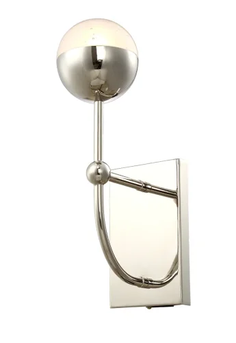 Бра TRUENA AP1 NICKEL Crystal Lux прозрачный на 1 лампа, основание никель в стиле арт-деко современный 