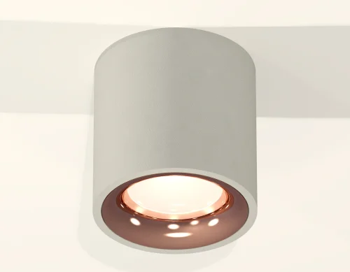 Светильник накладной Techno spot XS7533025 Ambrella light серый 1 лампа, основание серое в стиле хай-тек современный круглый фото 3