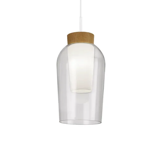 Светильник подвесной Nora 8278 Mantra прозрачный 1 лампа, основание белое в стиле современный  фото 2