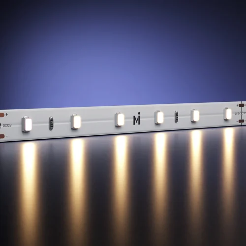 Светодиодная лента 24В 2835 4,8Вт/м 3000К 50м IP 20 201015 Maytoni цвет LED тёплый белый 3000K, световой поток 500Lm фото 3