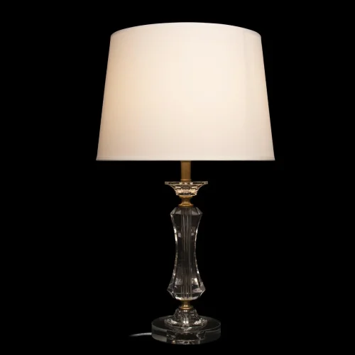 Настольная лампа Сrystal 10275 LOFT IT белая 1 лампа, основание прозрачное хрусталь в стиле классический  фото 2