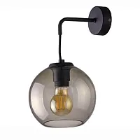 Бра Vetro 9132-NW Nowodvorski прозрачный 1 лампа, основание чёрное в стиле современный 