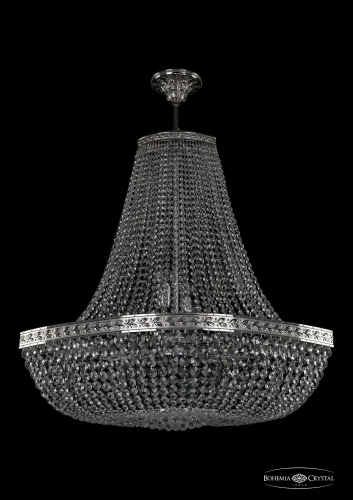 Люстра потолочная хрустальная 19283/H2/80IV Ni Bohemia Ivele Crystal прозрачная на 12 ламп, основание никель в стиле классический sp