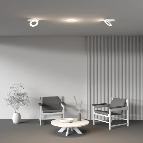 Светильник точечный LED Vector 3000K 12Вт 100° DL102-12W3K-W Maytoni белый на 1 лампу, основание белое в стиле современный хай-тек круглый фото 6