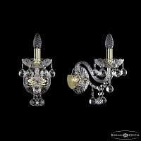 Бра 1409B/1/160/XL G Bohemia Ivele Crystal без плафона 1 лампа, основание золотое в стиле классический sp
