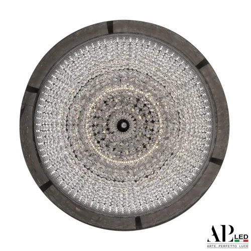 Люстра подвесная / потолочная LED Rimini S514.0.54.A.3000 Arte Perfetto Luce прозрачная на 1 лампа, основание никель в стиле классический  фото 5