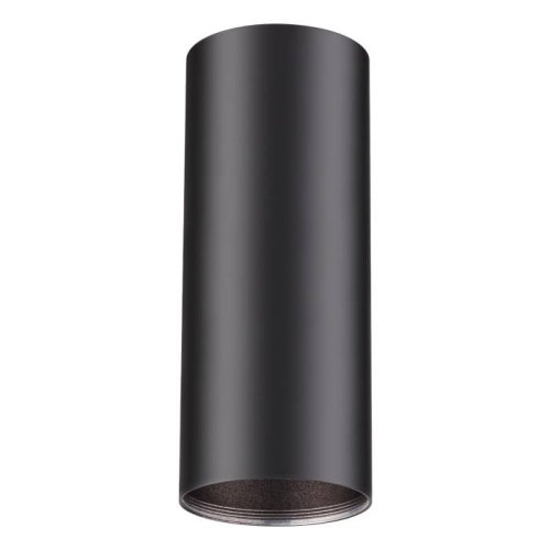 Светильник накладной Unite 370533 Novotech чёрный 1 лампа, основание чёрное в стиле современный круглый