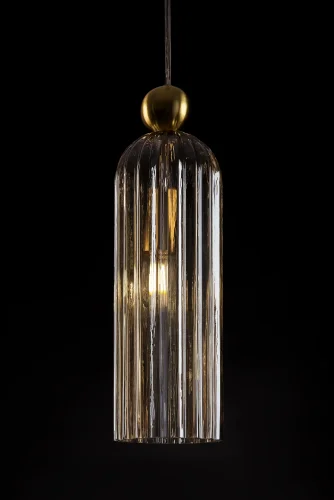 Светильник подвесной Antic MOD302PL-01CG Maytoni янтарный 1 лампа, основание латунь в стиле современный классический  фото 2