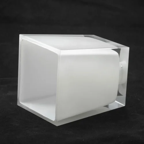 Бра Lente GRLSC-2501-01 Lussole белый на 1 лампа, основание хром в стиле современный  фото 5