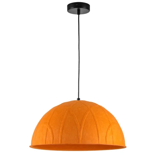 Светильник подвесной Fenicia 799407 Lightstar оранжевый на 1 лампу, основание чёрное в стиле современный лофт 