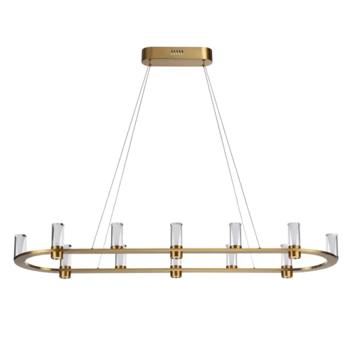 Светильник подвесной Defance 7144/65L Odeon Light прозрачный на 12 ламп, основание бронзовое в стиле современный классический овал Светильник подвесной Defance 7144/65L Odeon Light прозрачный на 12 ламп, основание бронзовое в стиле современный классический овал