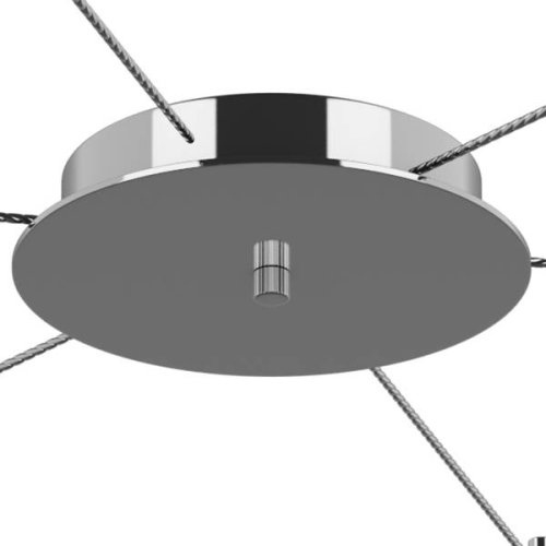 Люстра подвесная Cone 757069 Lightstar прозрачная на 6 ламп, основание хром в стиле хай-тек  фото 3