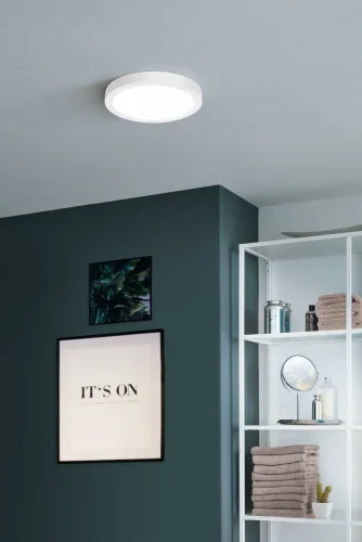 Светильник потолочный LED Fueva-Z 98843 Eglo белый на 1 лампу, основание белое в стиле современный фото 2